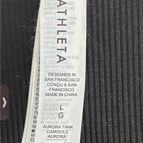 Athleta Aurora Tank Camisole Black Large - Picture 10 of 11